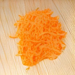 the carrots are grated.