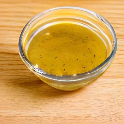 the output is a sweet vinaigrette.