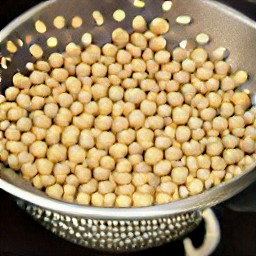 the chickpeas have been rinsed and drained.