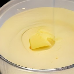 the margarine melted.