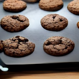 the cookie sheet is removed from the oven and the heat is turned off.