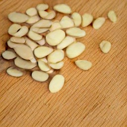 sliced almonds.