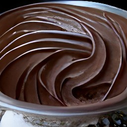 a chocolate buttercream frosting.