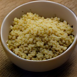 the fried ginger and garlic are transferred to a bowl.