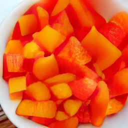 the fried vegetables mix was transferred to a bowl.