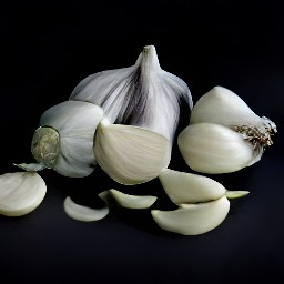 peeled garlic.