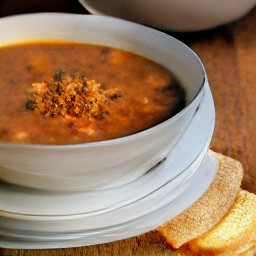 to serve the soup in bowls.