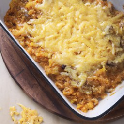 

This delicious gluten-free, egg-free, nut-free and soy-free casserole is made of vegetable broth, lentils, brown rice and onions. Sprinkle some cheddar cheese on top for a hearty dinner!