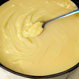 a mixture of angel food cake mix and chopped pineapple.