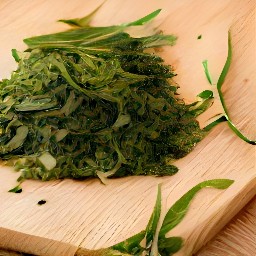 chopped tarragon leaves.