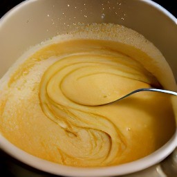a bowl of peanut butter dough.