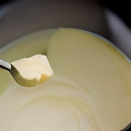 a bowl of creamy butter.
