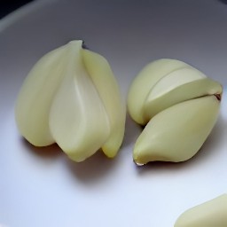 peeled garlic.