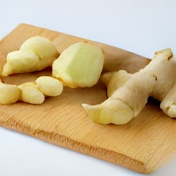 the output is a peeled ginger.