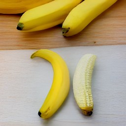 peeled bananas.