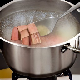 a rhubarb mixture.