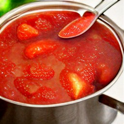 strawberry compote.