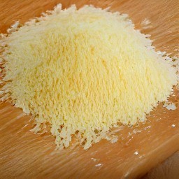 the parmesan cheese is grated.