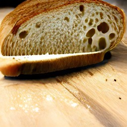 a slice of italian bread.