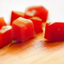 a diced tomato.