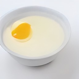 an egg mixture.