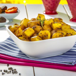 

Delicious vegan, gluten-free, eggs-free, nuts-free and soy- free roasted cumin potatoes make for a wonderful lactose free side dish.