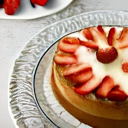 a strawberry cream pie.