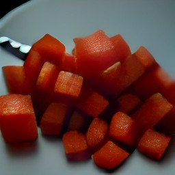 after peeling and mincing the garlic and onion, chop the tomatoes and then slice the scallions.