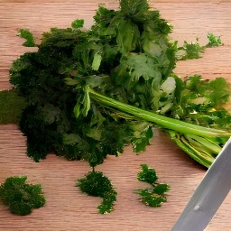 chopped parsley.