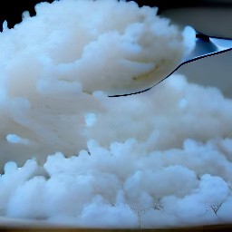 the rice is now fluffed.