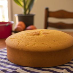 

This vegan, eggs-free, nuts-free and lactose-free cornbread is a healthy recipe made with soymilk, cornmeal and all purpose flour.