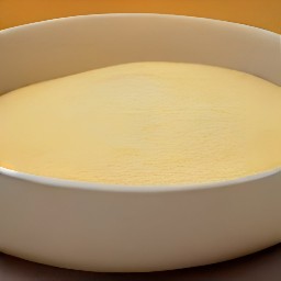 the batter is poured into a non-stick baking dish.