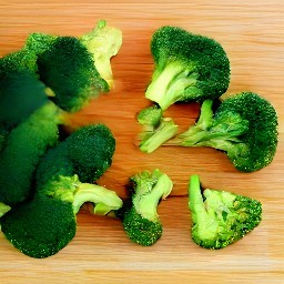 cauliflower and broccoli that are trimmed and chopped.