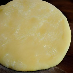 the dough is shaped into a patty.