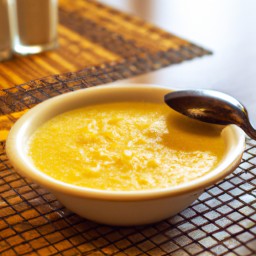 

Cornmeal porridge is a delicious and satisfying breakfast made from cornmeal, whole milk and free of nuts, eggs and soy.