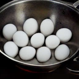 boiled eggs.