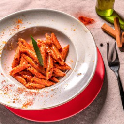 
A delicious and eggs-free walnut and red pepper pesto pasta, made with casarecce pasta, walnuts, red bell peppers, parmesan cheese and mascarpone cheese - perfect for lunch or dinner!