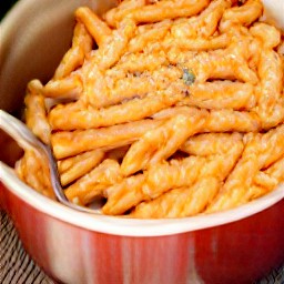 walnut and red pepper pesto pasta.