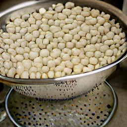 a can of drained lima beans.
