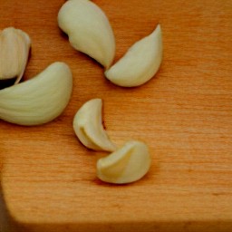 peeled garlic.