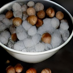 iced hazelnuts.