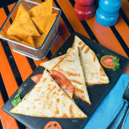 

A delicious, gluten-free, eggs-free, nuts-free and soy-free Mexican lunch made with corn tortillas and cheddar cheese - what's not to love about tomato and cheese quesadillas?
