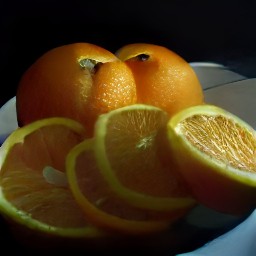 after peeling and slicing the navel oranges, chop the walnuts.