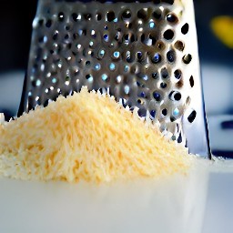 the parmesan cheese is grated.