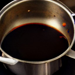 balsamic vinegar that has been boiled over low heat for 2 minutes.