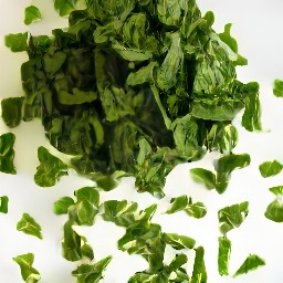 chopped spearmint.