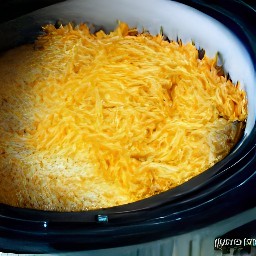 the crumbs mixture is spread over the cooked hash browns and top with shredded cheddar cheese.