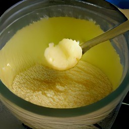 a bowl of bread mixture.