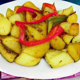 the potato mixture is transferred to a platter.