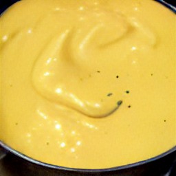 a cheese sauce.